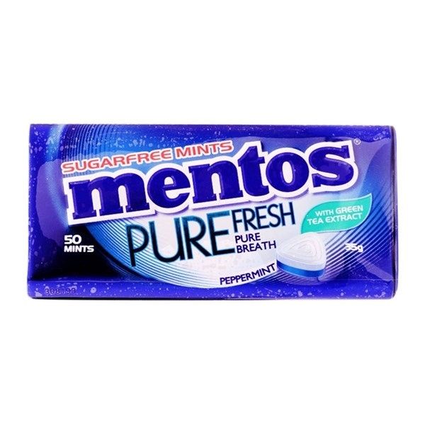 SN.CD- Peppermint & Green Tea Flavor Sugar Free Candy Mentos 35g T7