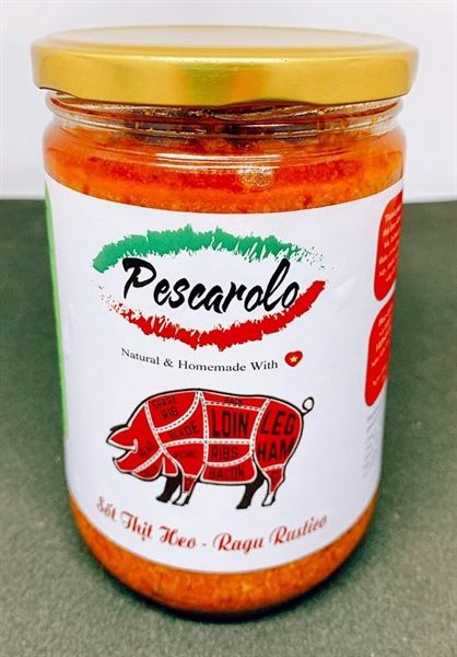 SS- Xốt thịt heo Pescarolo 500g - Ragu Rustico ( Box ) - only sale in Sài Gòn