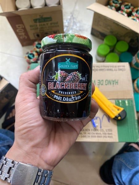JA- Blackberry Jam Preserves Golden Farm 210g T4