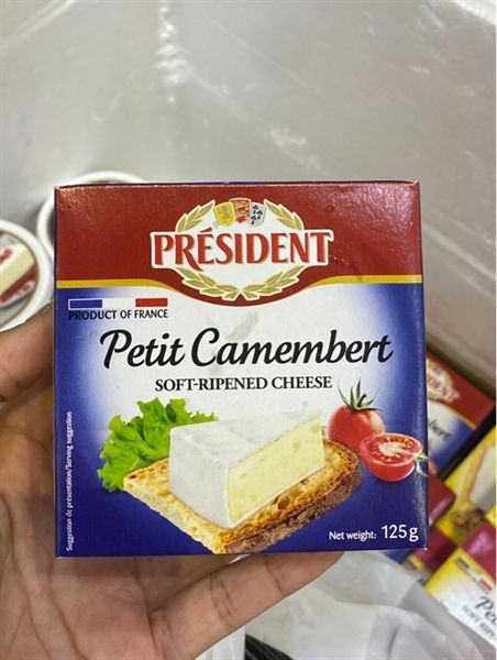 DA.C- Soft-Ripened Cheese Petit Camembert President 125g T4