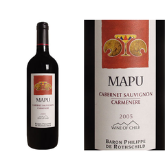 WI.R-Rượu. Red Wine Cabernet Sauvigon Carmenre Mapu 750ml