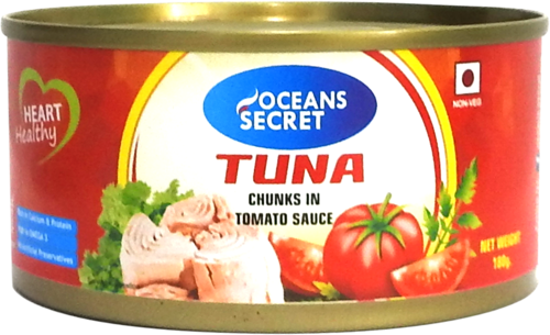 CDF- Cá ngừ ngâm xốt cay - Tuna Chunks Of Spicy Sauce 180g ( Tin )
