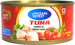 CDF- Cá ngừ ngâm xốt cay - Tuna Chunks Of Spicy Sauce 180g ( Tin )