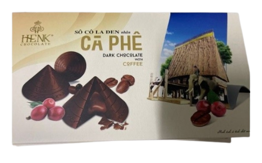 CH- Dark Chocolate Conical Hat With Coconut Henk 120g T1