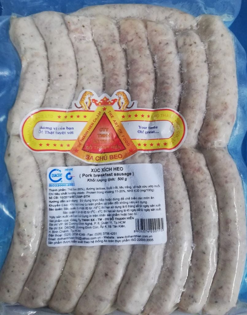 ME.SS- Xúc xích Chippo Heo 500g - Chippo Pork Sausage 500g ( pack )