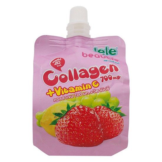 BW.J- Nước ép thạch trái cây Jele vị dâu - Fruit Juice Collagen 150g ( pack )