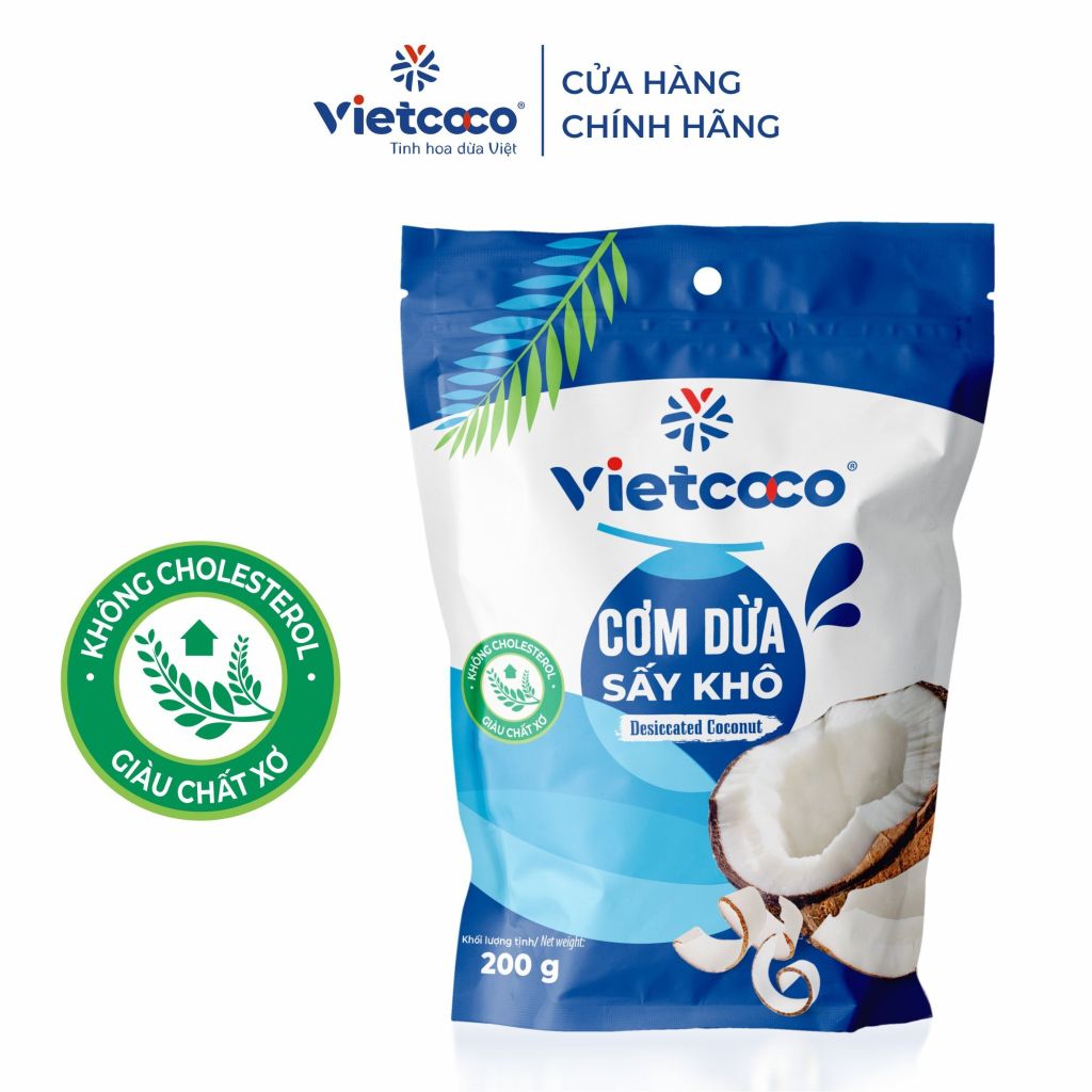 FRD- Cơm dừa sấy khô Vietcoco 200g - Desiccated Coconut Vietcoco 200g T8