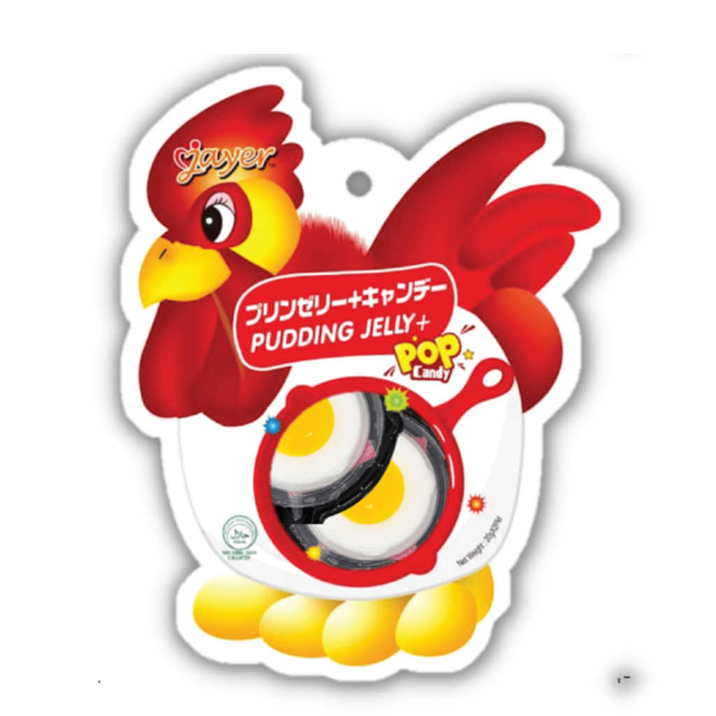 SN.CD- Egg Pudding Jelly Pop Candy Jajer (2pcs x 20g) 40g
