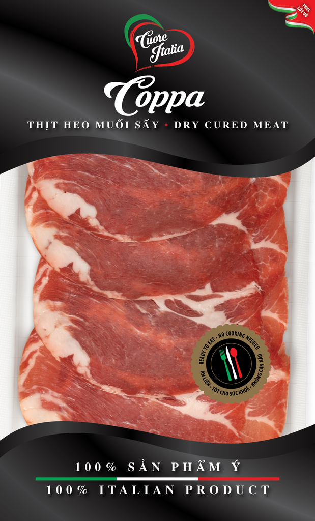 ME.CC- Thịt nguội Ý Coppa 250g - Coppa Italia ( pack )