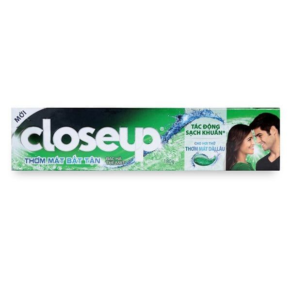 PU.PC- Kem đánh răng Closeup bạc hà - Toothpaste Mint Close Up 180g ( tube )