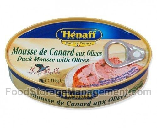 CA- HENAFF Duck Mousse With Olives 115gr ( can )