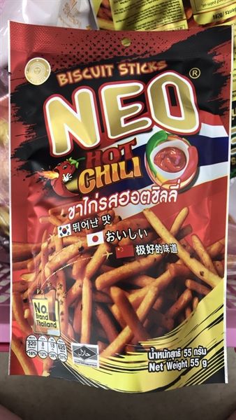 SN- Biscuit Sticks Hot Chili Neo Thailand 55G T6