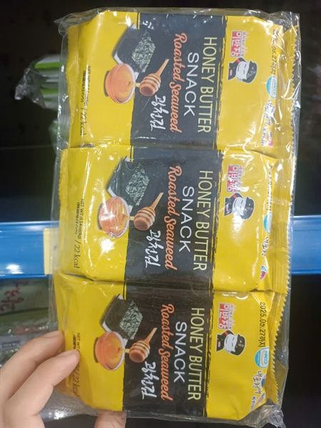 SN-Bánh. Instant Seaweed Honey Butter Flavor Captain Lee (4g x 3packs)