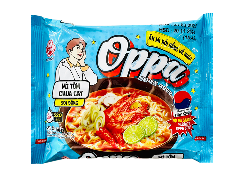 GR.NO- Hot Sour Noodles Oppa Ottogi 65g T4