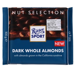 CH- Dark Whole Almonds Chocolate Ritter Sport 100g