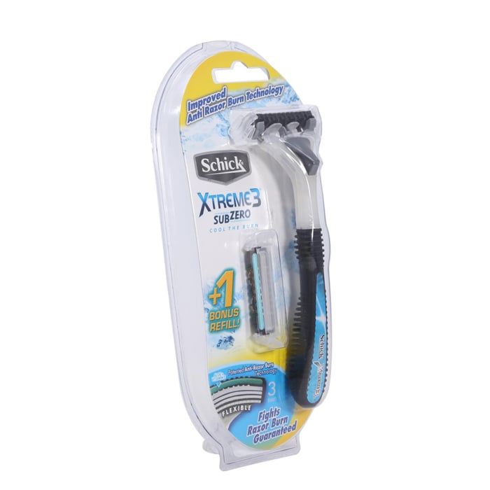 PU.P- Dao cạo thay lưỡi Schick Xtreme3 - Schick Xtreme3 Subzero Razor 2S ( pcs )