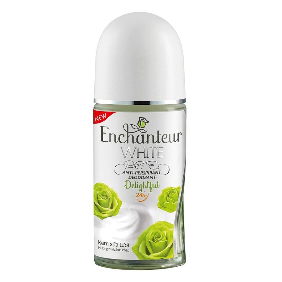 PU.PC- Lăn khử mùi hương nước hoa Enchanteur - Delightful A-P Deodorant Enchauter 50ml ( bottle )
