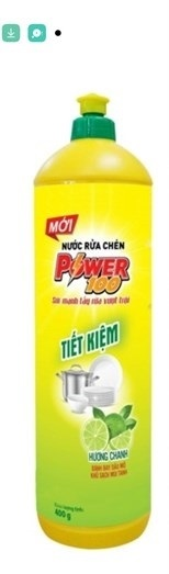 PU.H- Nước rửa chén - Dishwashing Liquid Power 100 392ml ( bottle )