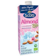 DA.M.N- Sữa hạnh nhân không đường Scotti 1L -  Unsweetened Almond Scotti 1L ( bottle )