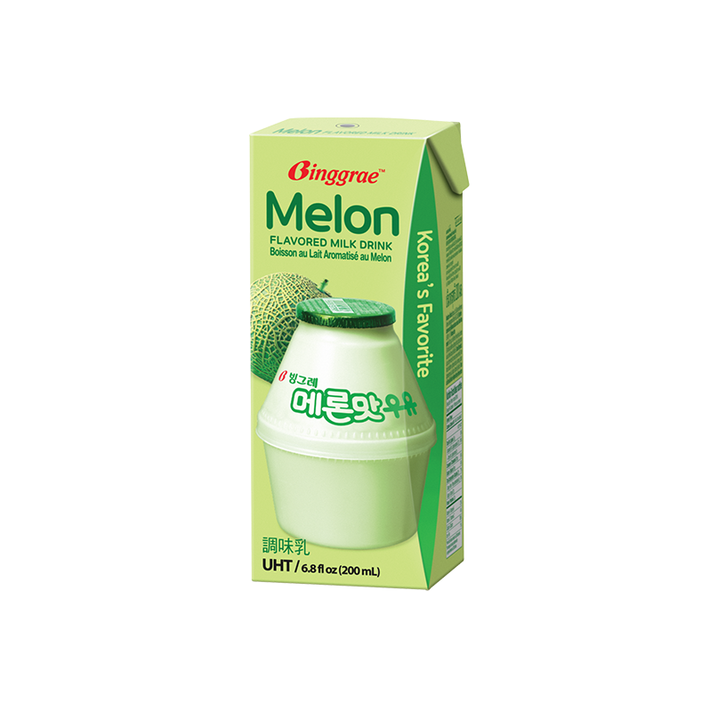 DA.M.N- sữa dưa lưới 200ml - Melon Flavored Milk Binggrae 200ml ( box )