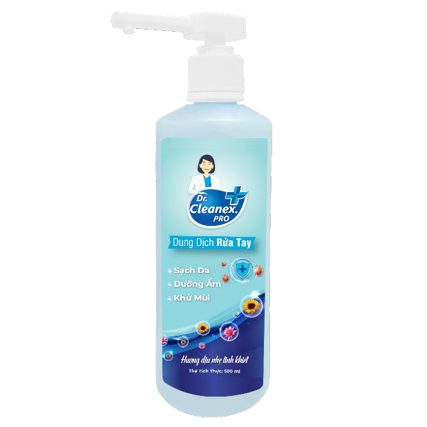 PU.PC- Dung dịch rửa tay dịu nhẹ - Liquid Hand Wash Dr.Cleanex Pro 500ml ( bottle )