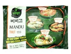 MD- Seafoods Korean Meat Dumplings Mandu Bibigo 250g T6