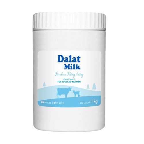 DY- Plain Yogurt Dalat milk 1kg ( box )