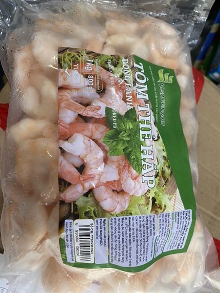 ME.F- Frozen White Shrimp Cooked V-Safefood 71/90 1kg/800g T4