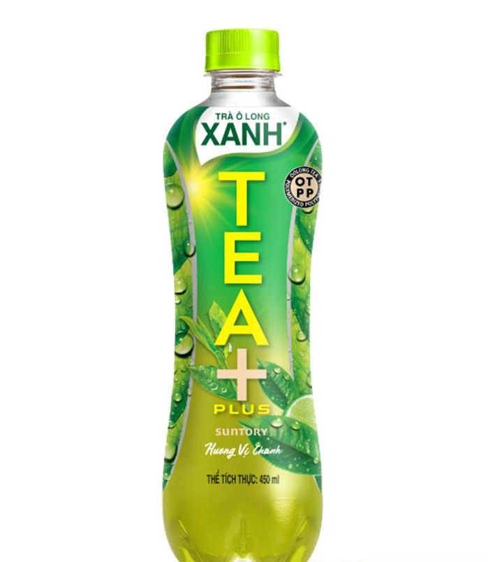BW.S- Oolong Tea TEA+ Plus 450ml (Xanh) T5