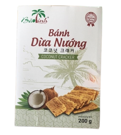 SN- Coconut Cracker Bảo Linh 200g (hộp trắng) (TỒN 0)