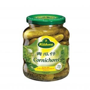 PK- Kuehne Pickled Cucumber Cornichons 330g T3