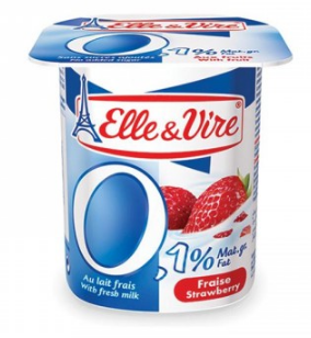 DY-Strawberry Low Fat Yogurt Elle Vire 125g