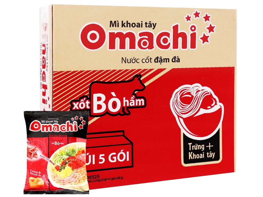 GR.NO- Beef Stew Noodles Omachi 30x81g