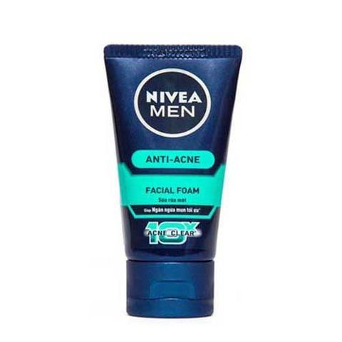 PU.P- Sữa Rửa Mặt Nivea Men Kiểm Soát Nhờn & Ngừa mụn 100g - Facial Foam Anti Ance Nivea Men 100g ( bottle )