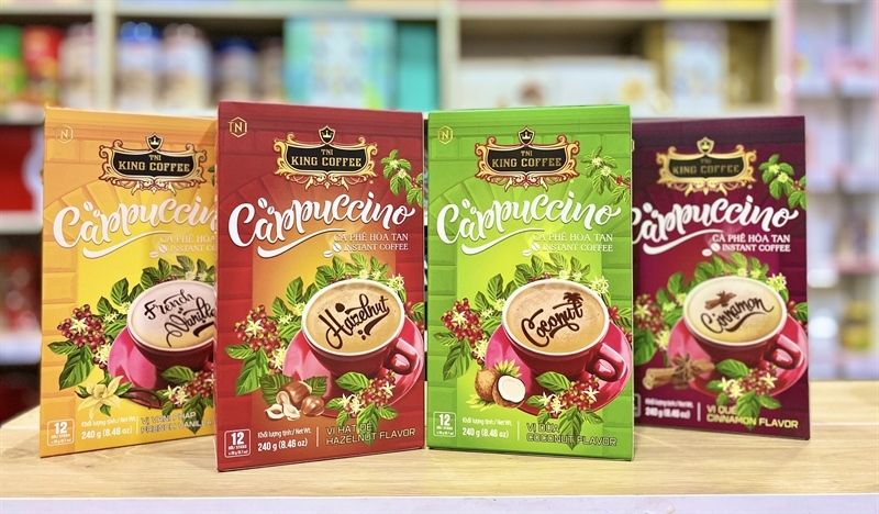 CF- Chestnut Flavor Cappuccino King Coffee (12packs x 20g) 240g T4