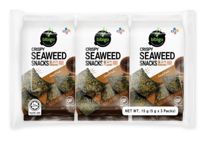 SN- Korean BBQ Crispy Seaweed Snack Bibigo (5g x 3packs)