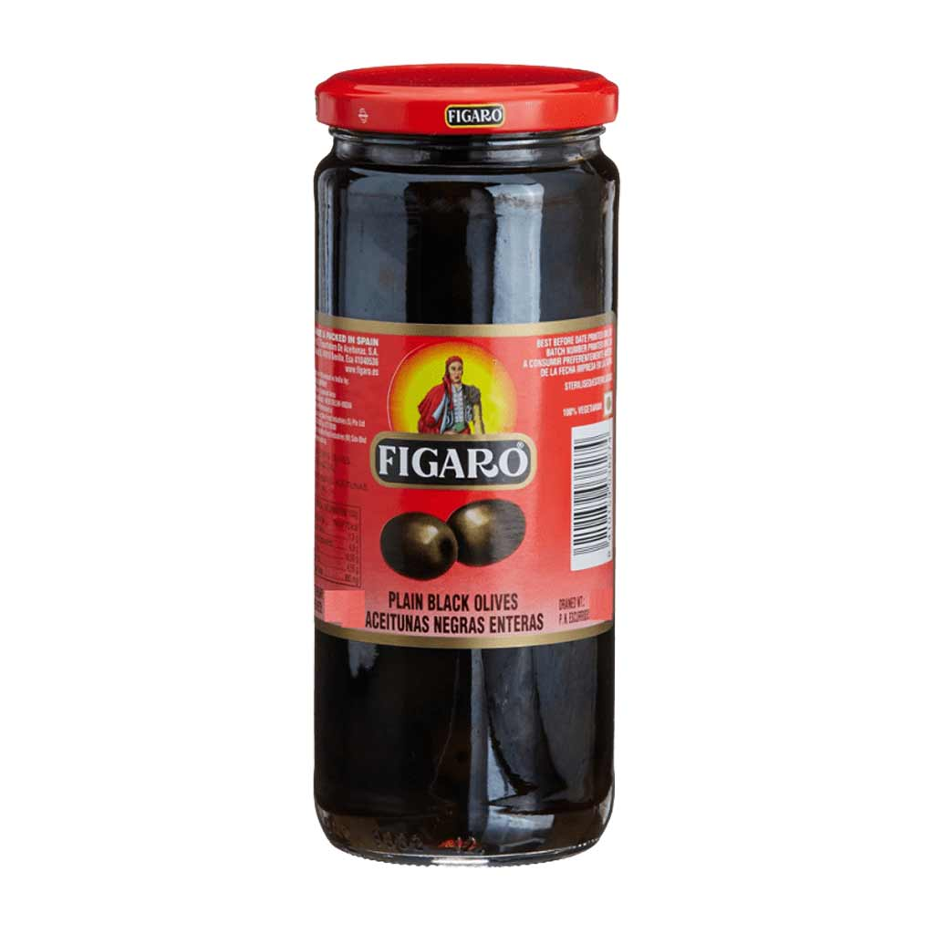 PK-Đồ ngâm. Spanish Black Olives Pitted Firago 340g T6