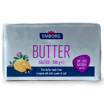 DA.B- Bơ mặn Emborg 200g - Frozen Salted Butter Emborg 82% fat 200g ( Box )