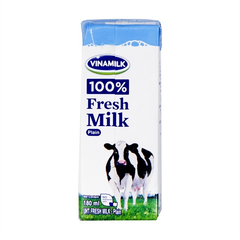 DA.M.F- Plain UHT Fresh Milk Vinamilk 180ml
