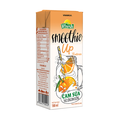 DA.M.N- thức uống dinh dưỡng vfresh 180ml vị cam - Smoothie Up Oranges Milk Vfresh 180ml ( box )