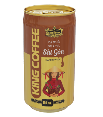 CF- Vietnammese Milk Coffee King Coffee 180ml
