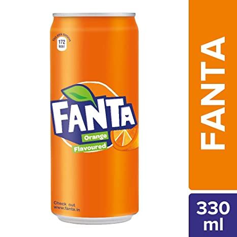 BS- Orange Flavour Soft Drink Fanta 330ml ( can )