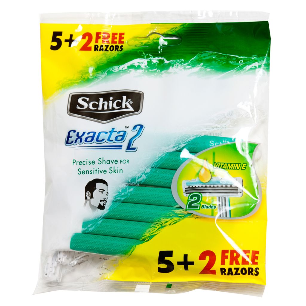 PU.P- Gói 7 Cây Dao Cạo Schick Execta2 - Shave Schick Exacta 7PCS ( pack )