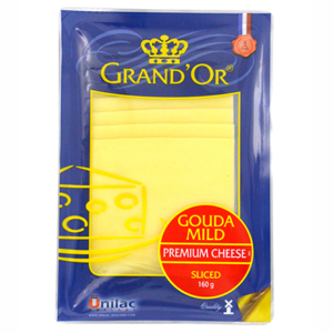 DA.C- Pho mai lát Gouda 160g - Gouda Sliced Grand'or 160g ( pack )