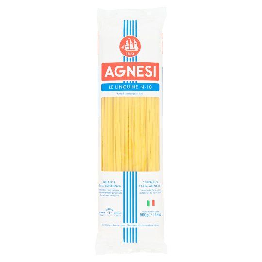 GR.P- Mì Ý sợi dẹp Agnesi 500g - Linguine Spaghetti No.10