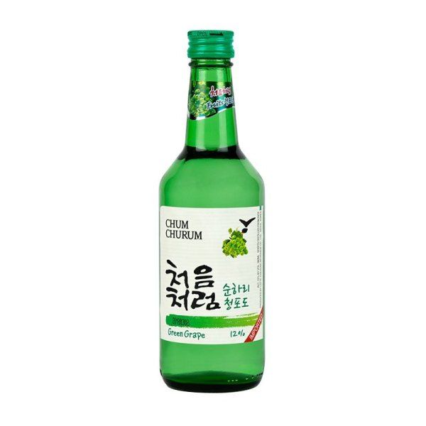 WI.KJ- Grape Soju Chum Churum 360ml ( Bottle )