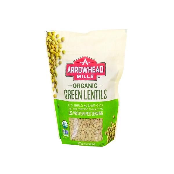 N- Đậu lăng xanh hữu cơ Mills 453g - Organic Green Lentils Arrowhead ( Pack )