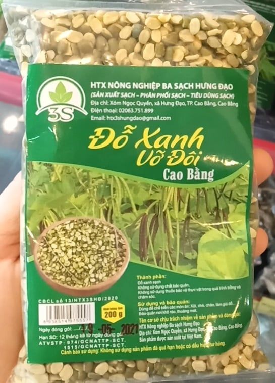 N- Đậu xanh vỡ đôi 3S 200g - Green Beans ( Pack )