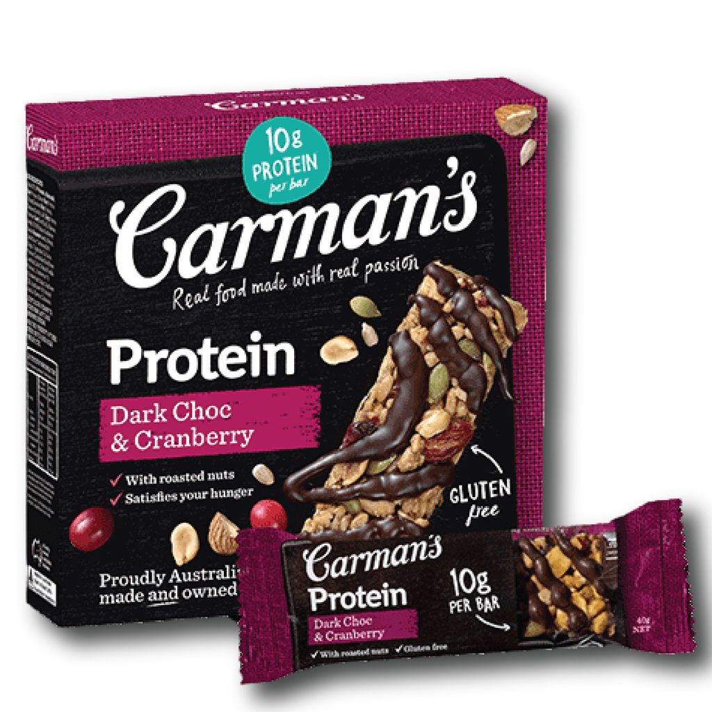 PC.WE- Thanh dinh dưỡng - Gourmet Protein Bars Dark Chocolate & Cranberry Carman's