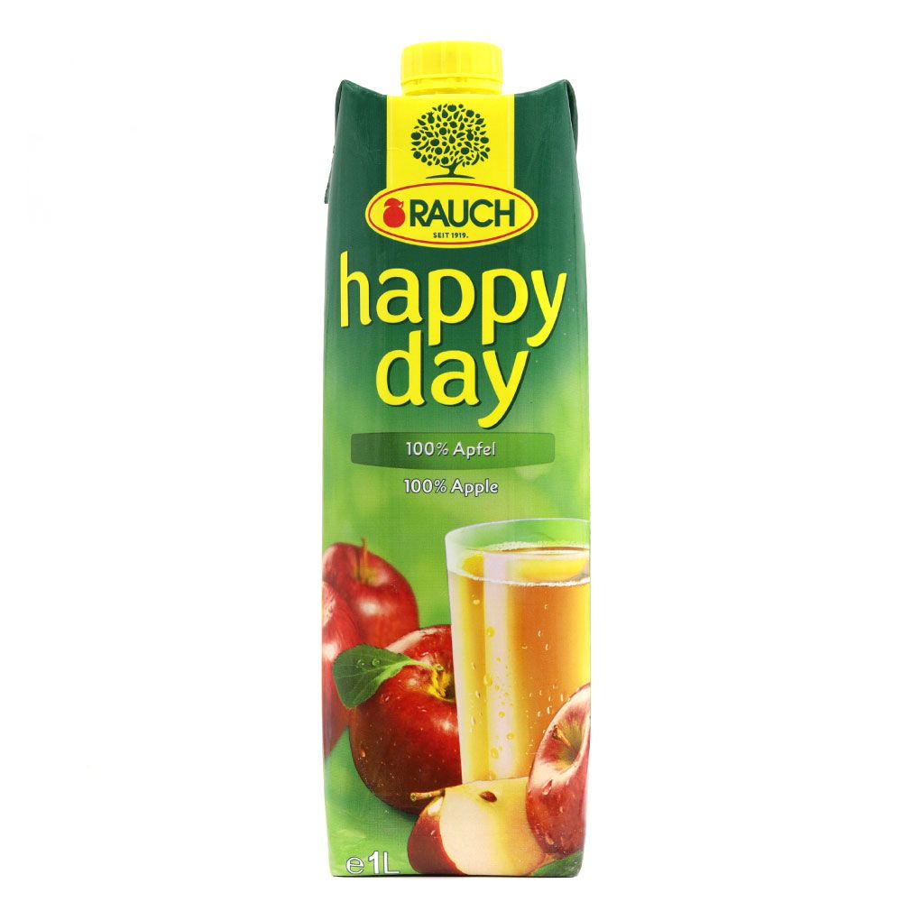 BW.J- Nước ép táo - Happy Day Apple Juice Rauch 1L ( Bottle )